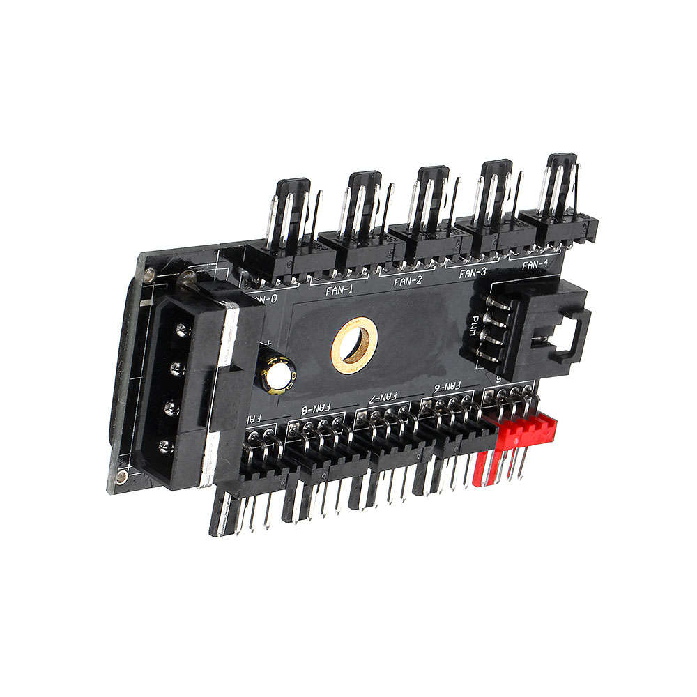 Computer Chassis Fan Hub Board FAN HUB Supports 10 Channel PWM Fans Fan Hub D-4P10