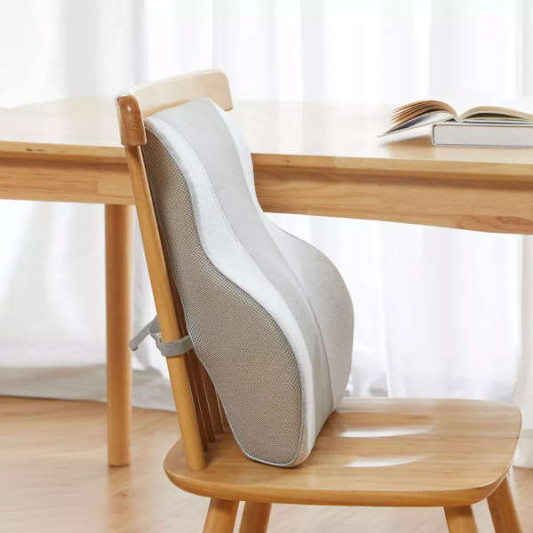 8H Memory Foam Lumbar Cushion Car Office Travel Lumbar Support Waist Cushion Pillows