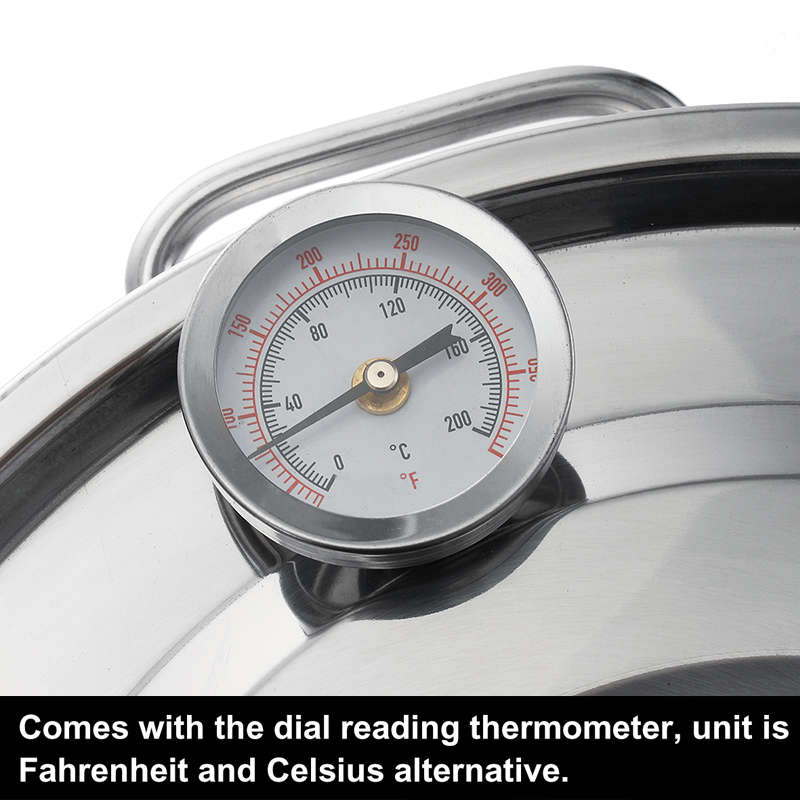 3GAL/12L Distiller Copper Moonshine Ethanol Alcohol Water Distiller Still Stainless Boiler