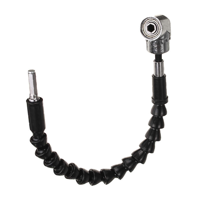 105 Degree Right Angle Drill Adapter with Flexible Shaft Bits Extension Shaft with Screwdriver Bit H