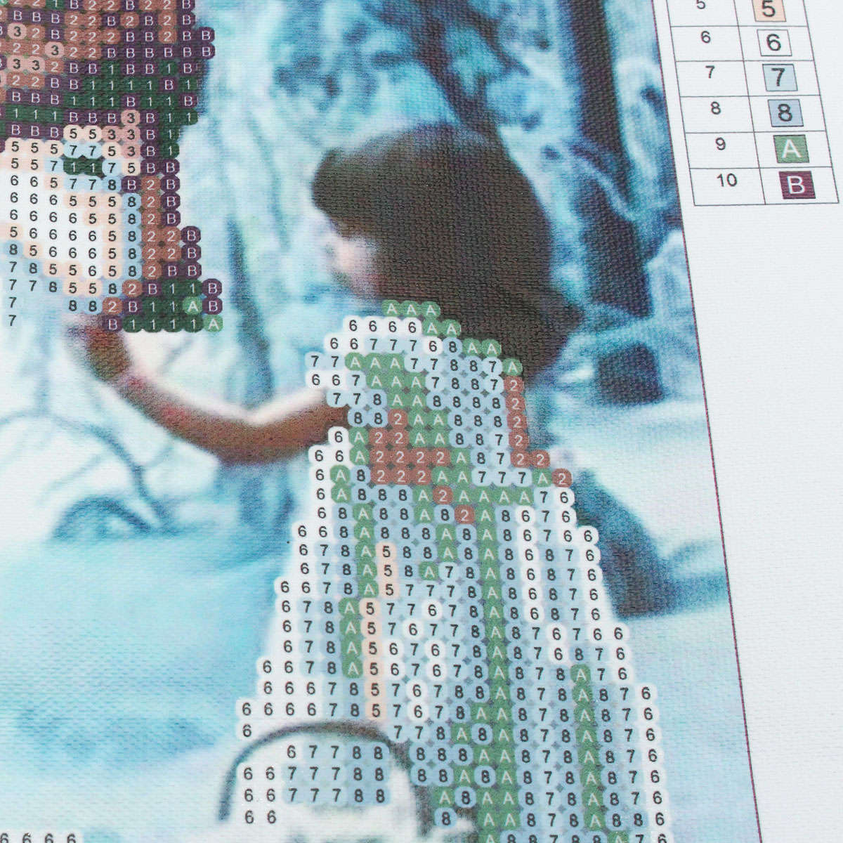 30*40CM DIY 5D Diamond Wolf Girl Embroidery Paintings Tool Paste Stitch Home