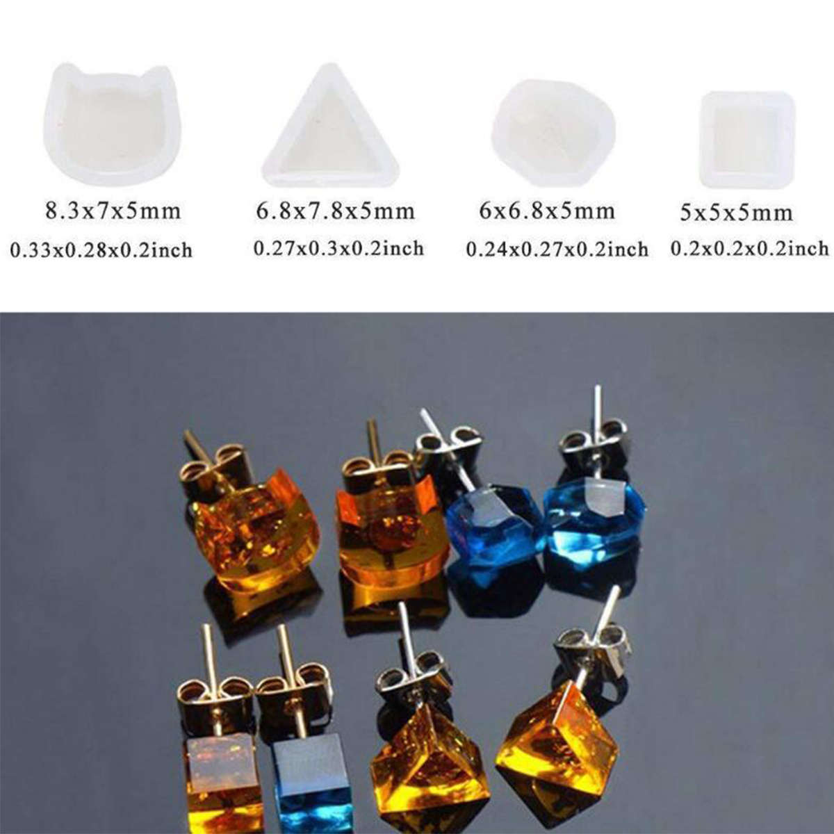 129Pcs/Set Silicone Casting Molds and Tools Jewelry Pendant Resin Mould DIY