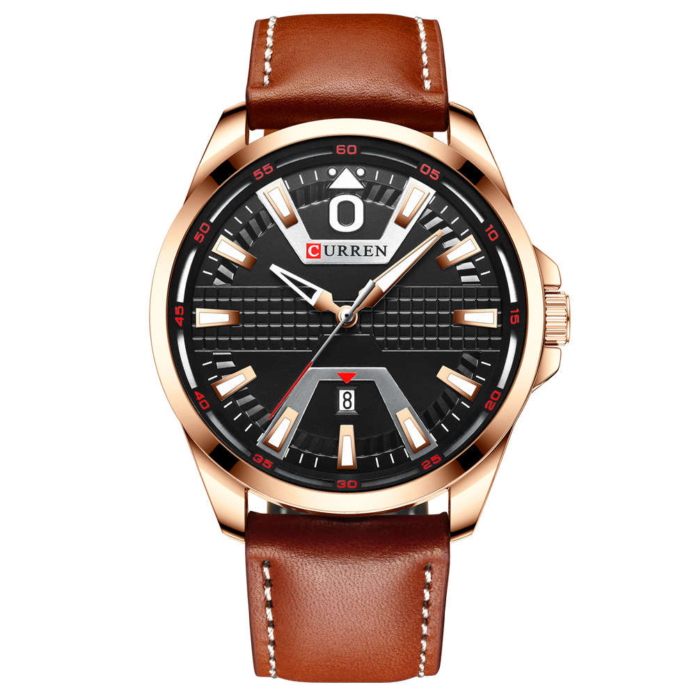 CURREN 8379 Casual Style Men Wrist Watch Calendar Luminous Display Quartz Watches