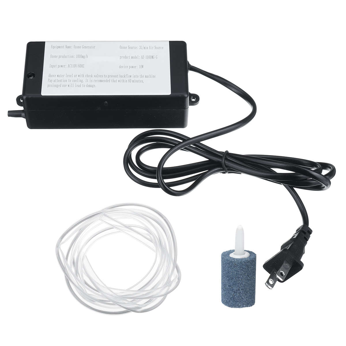 Ozone Generator 1000mg Ozonizer Water Air Sterilizer Purifier Cleaner Disinfector (Type B)