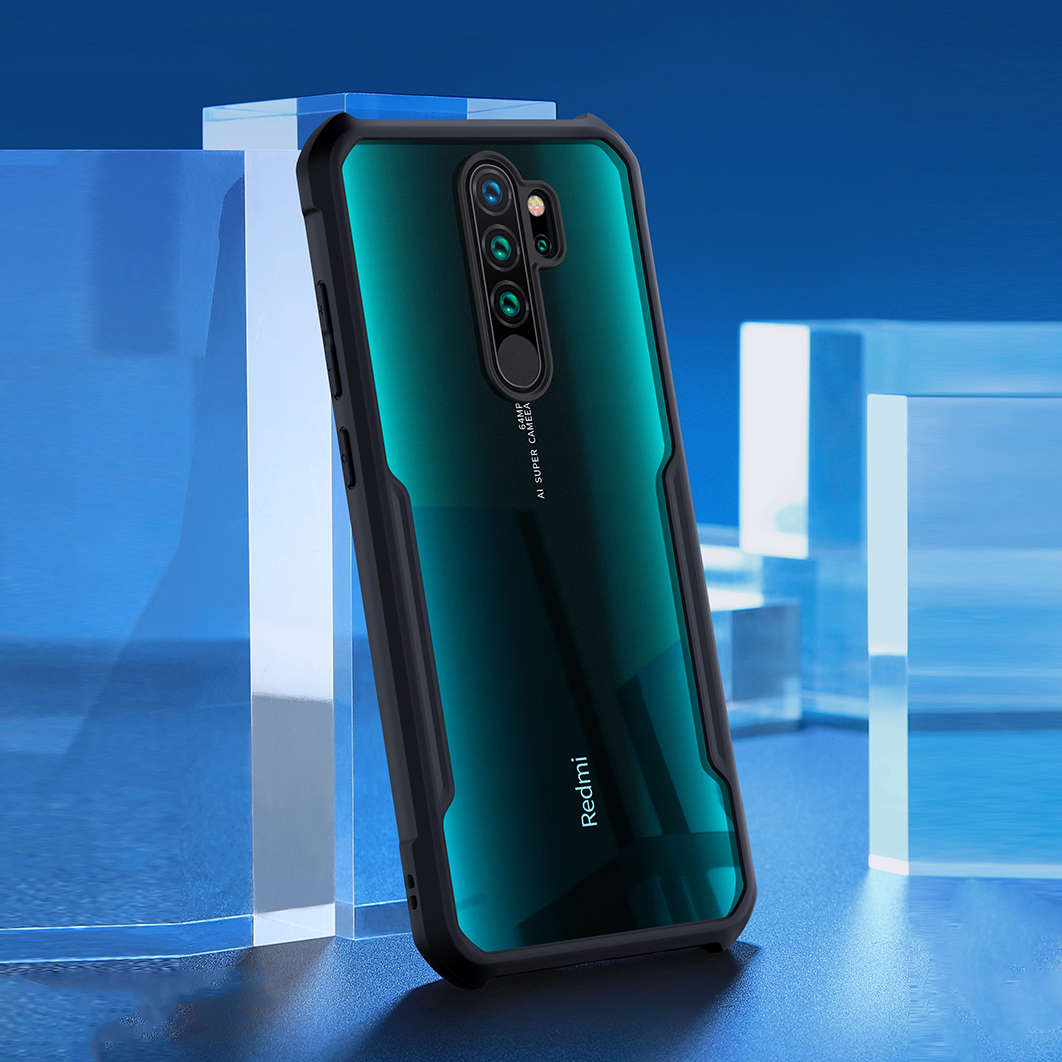 For Xiaomi Redmi Note 8 Pro Case Bakeey Armor Bumper Edge Transparent Soft TPU Protect (Color Black)