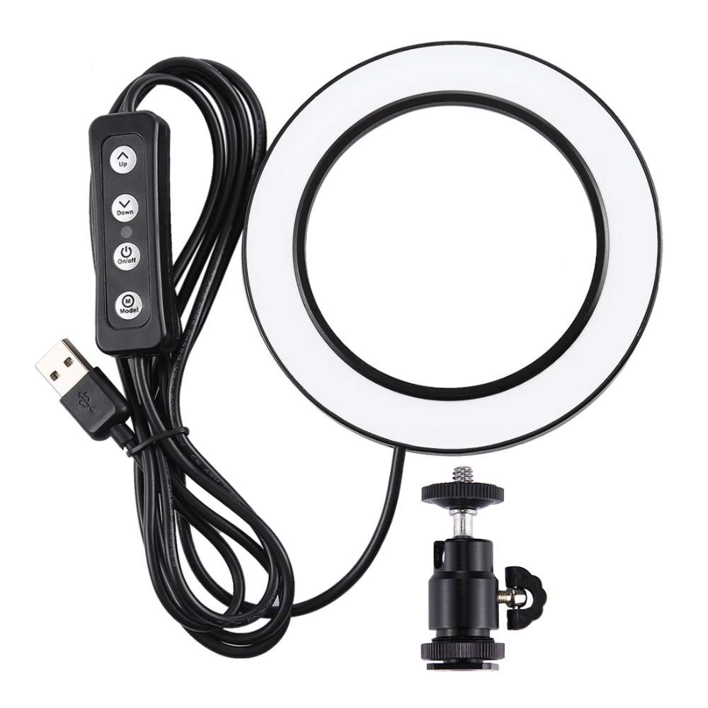 PULUZ PKT3038 6.2 Inch USB Video Ring Light with Tripod Light Stand Exte