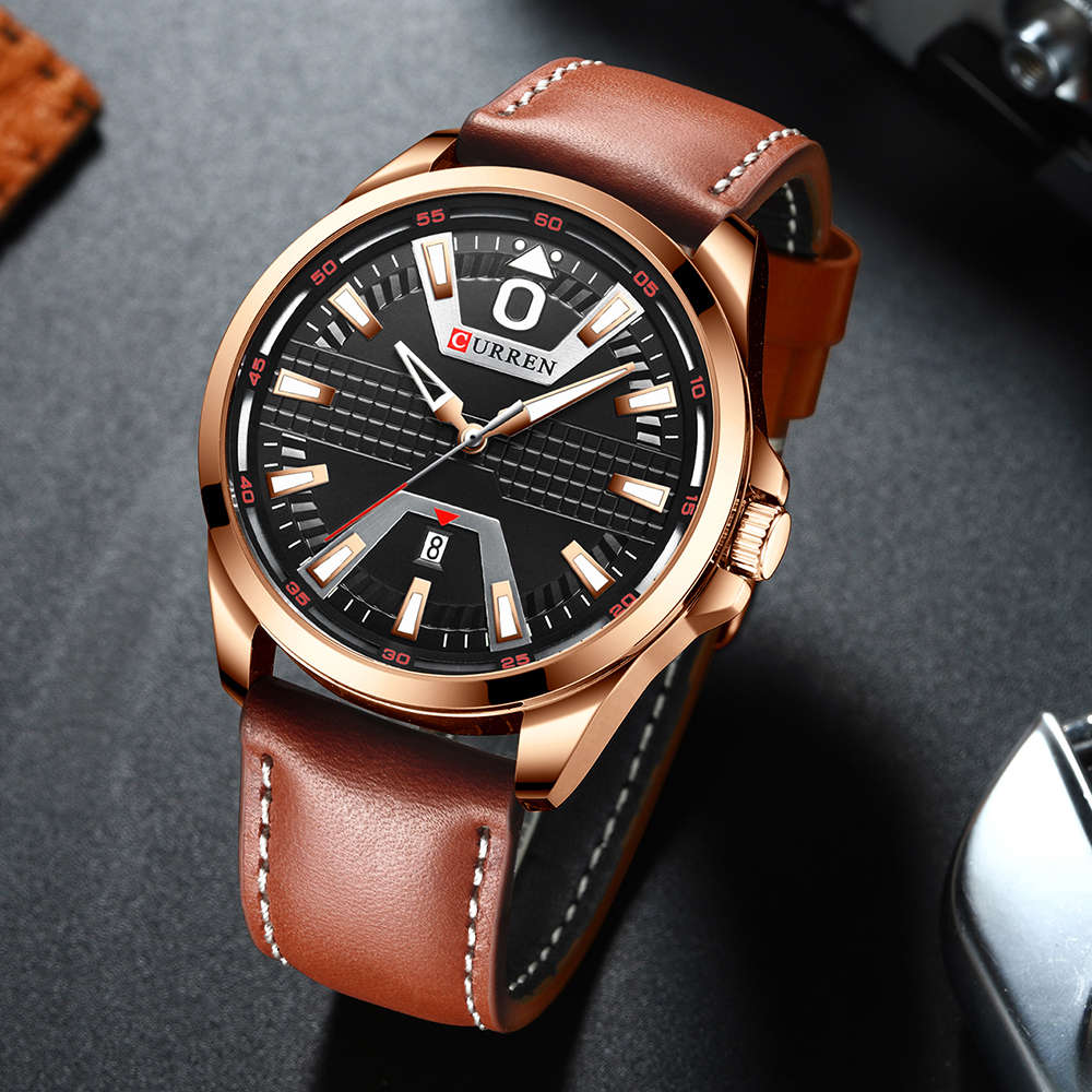 CURREN 8379 Casual Style Men Wrist Watch Calendar Luminous Display Quartz Watches