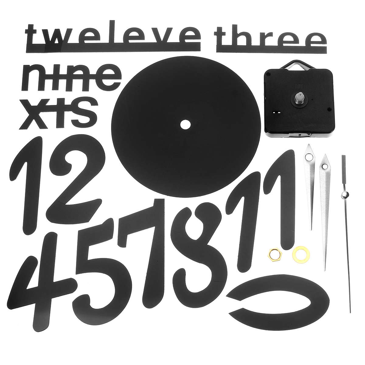 Removable 3D Number DIY Mirror Surface Wall Clock Sticker Modern Home Ar