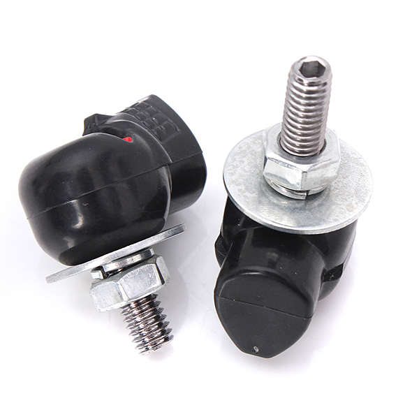 2 Pcs Skull License Plate Screw Bolt