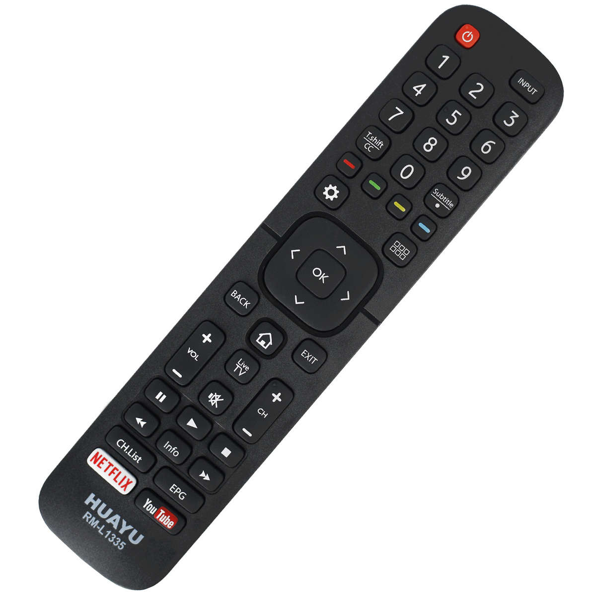 HAUYU RM-L1335 TV Remote Control for Hisense EN2B27 ER-31607R