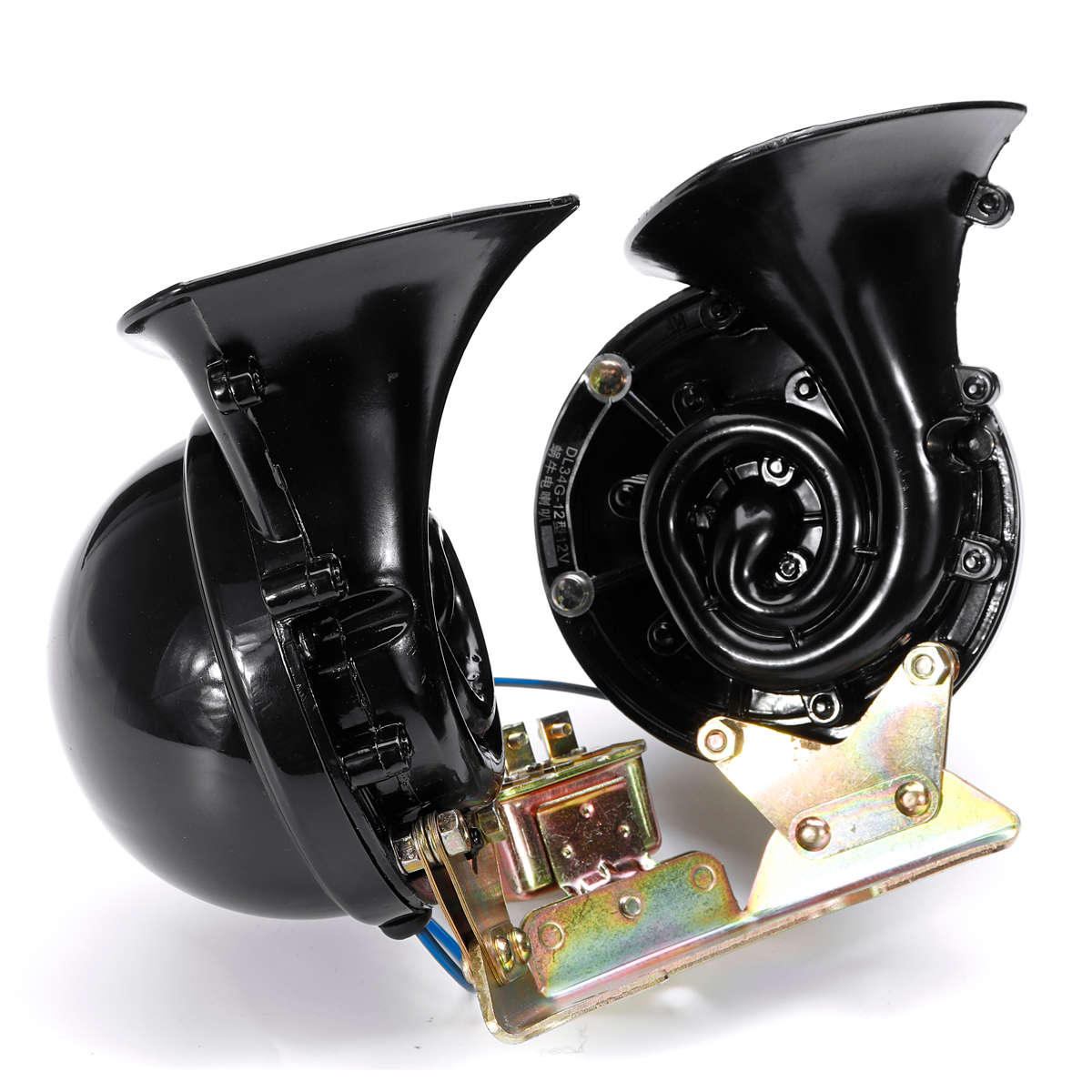 Pair 12V 300dB Waterproof Dual Electric Bull Air Horn Super