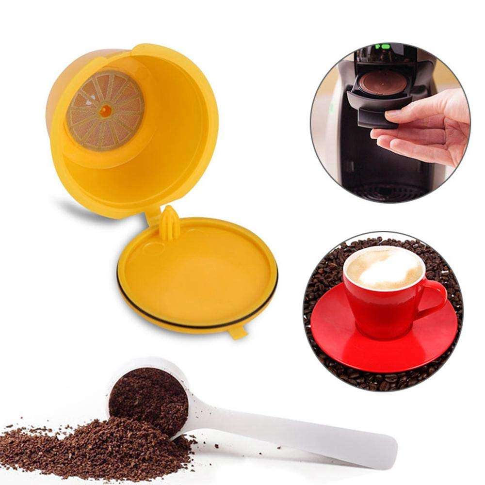 7Pcs/Set Colorful Refillable Coffee Capsule Cup Reusable Coffee Pods for Nescafe Dolce Gusto Brewer