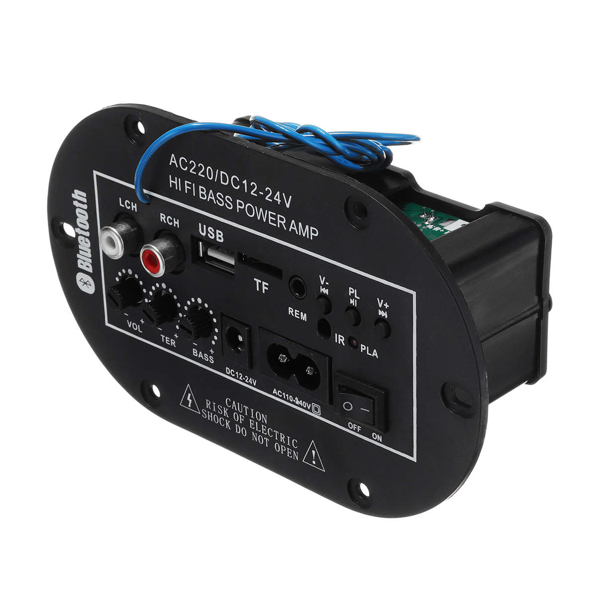 100W High Power bluetooth Subwoofer Hi-Fi Bass AMP Amplifier Board wit