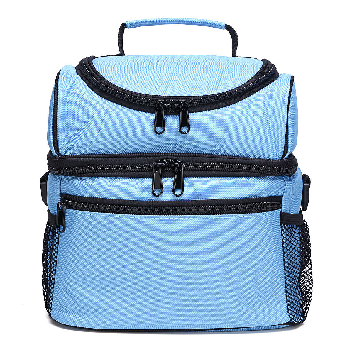 Waterproof Insulated Thermal Cooler Lunch Box Carry Tote Work Case Storage Bag (Color Blue)