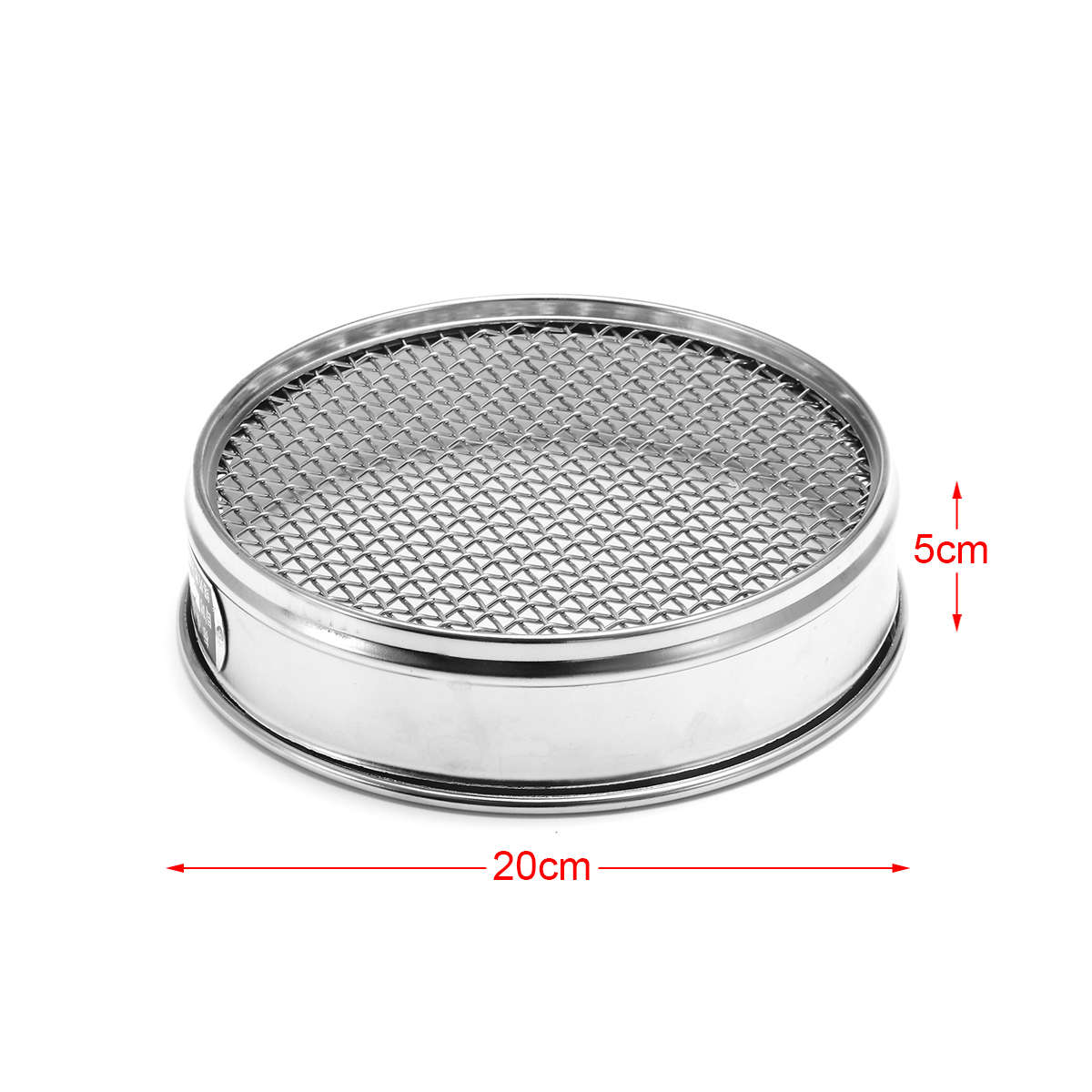 4-100 Mesh 4.75-0.15mm Aperture Lab Standard Test Sieve Stainless Steel Dia20cm...-(Type A)