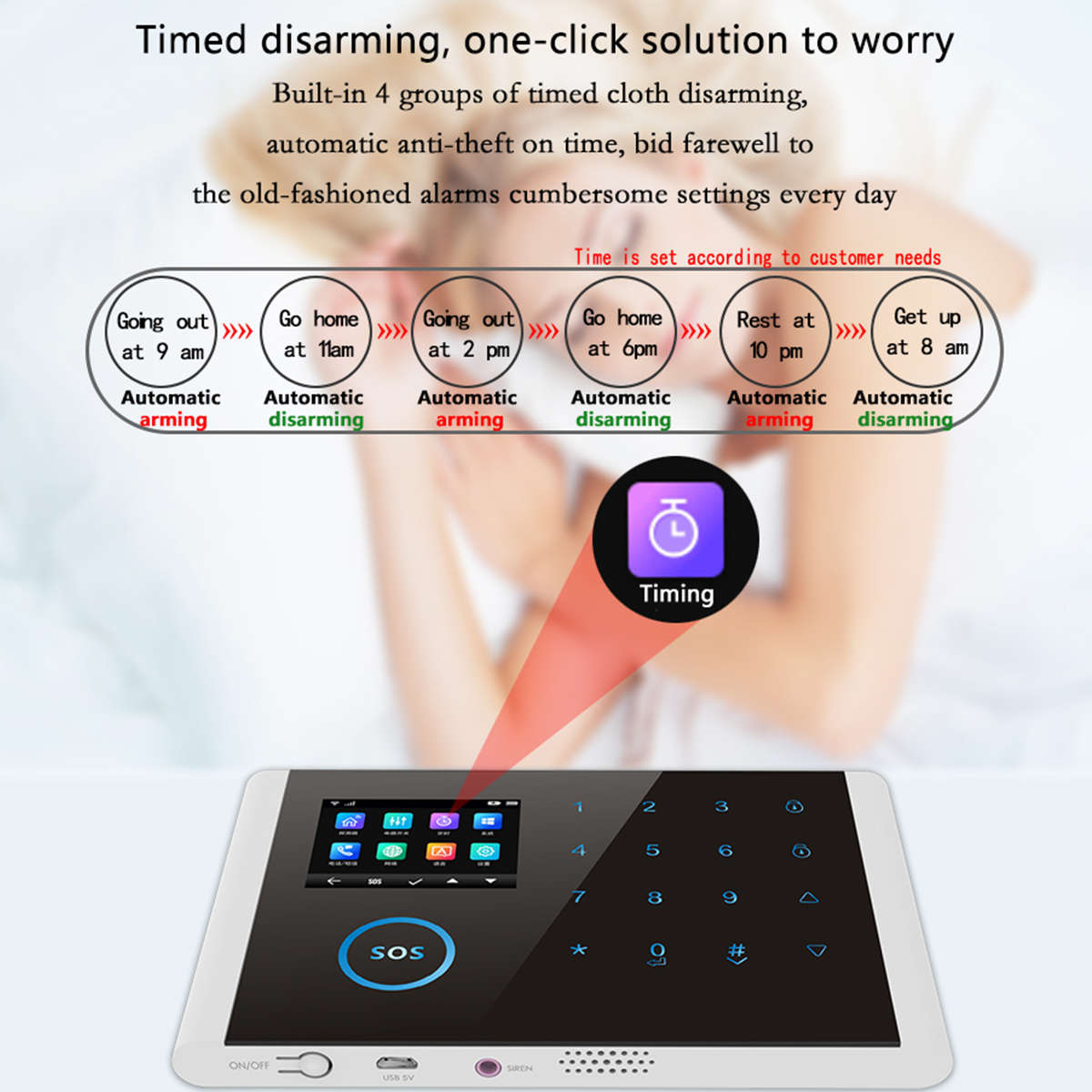 Home WIFI GSM GPRS Home Security Alarm System Auto Dialing + PIR Sensor (Type B)