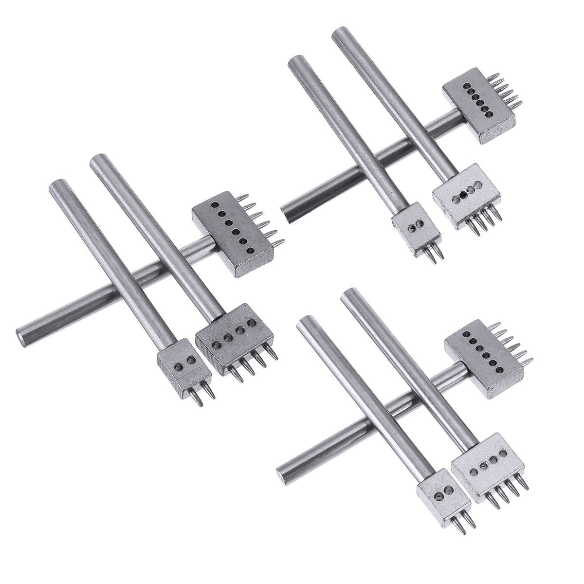 4/5/6mm Leather Chisel Craft Tools Hole Punch Stitching Punch Tool Set (Size 4mm)