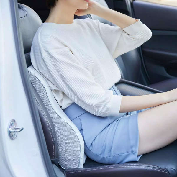 8H Memory Foam Lumbar Cushion Car Office Travel Lumbar Support Waist Cushion Pillows