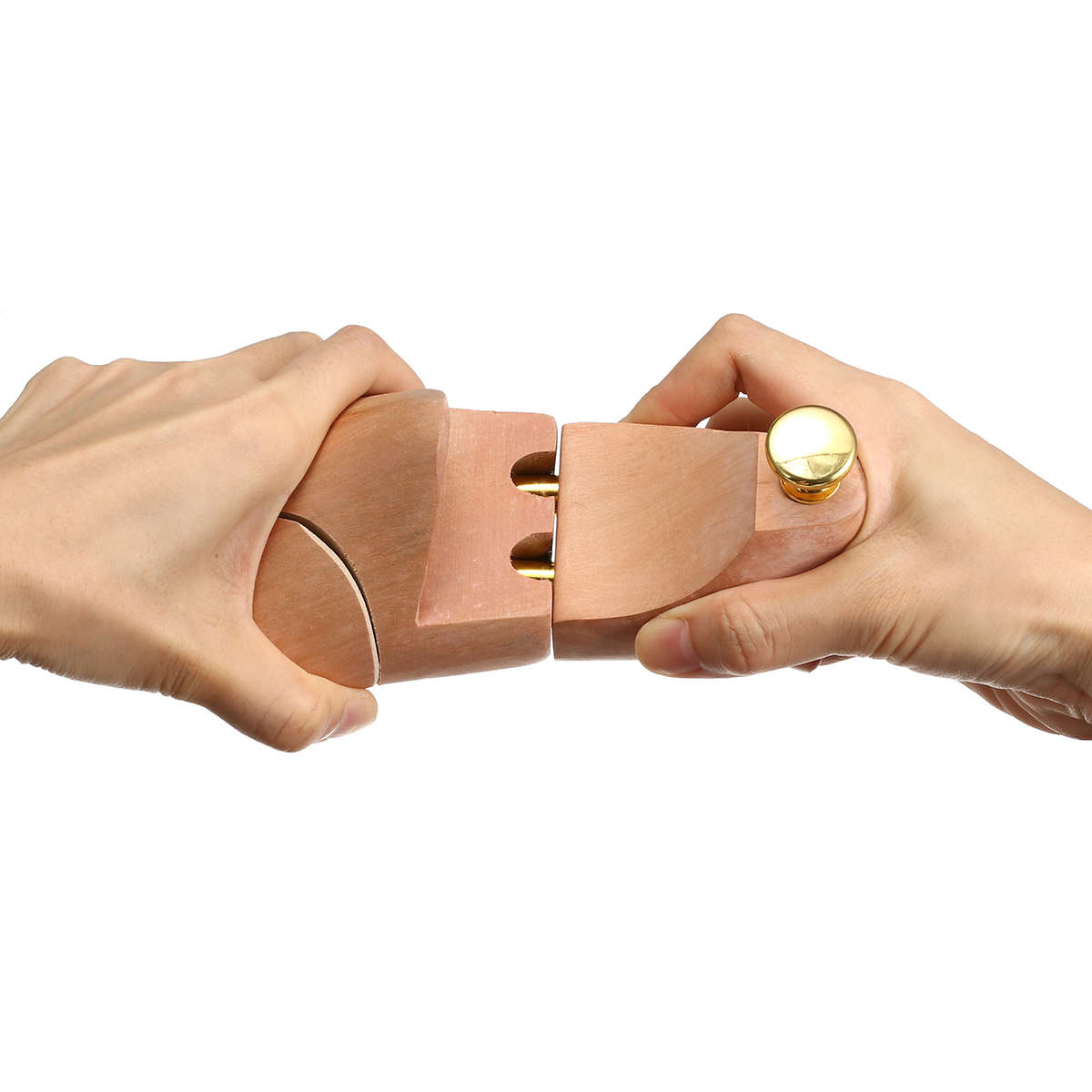 1 Pair Adjustable Men Wooden Shoes Trees Shaper Keeper Wood Stretcher Shaper Support Tree Shape