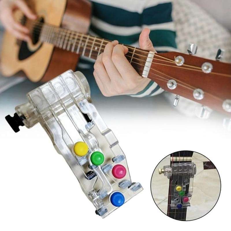 Guitar Teaching Aids Fingertip Pain-proof Cots Guitar Aid for Guitar Practice...