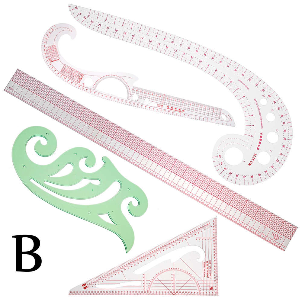 Multi-style Sew French Curve Metric Ruler Measure for Sewing Dressmaking TER Tools