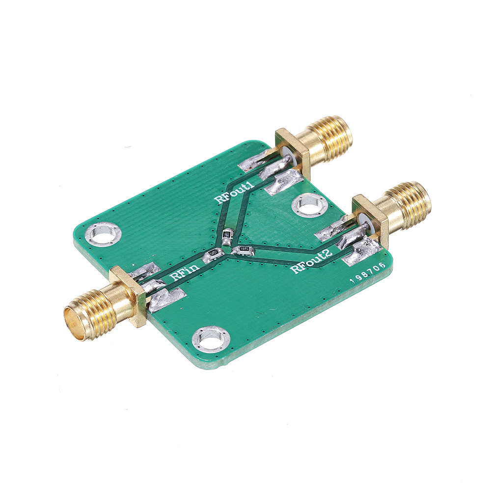 RF Power Splitter RF Microwave Resistance Power Divider Splitter 1 to 2 Combiner SMA DC-5GHz Radio F