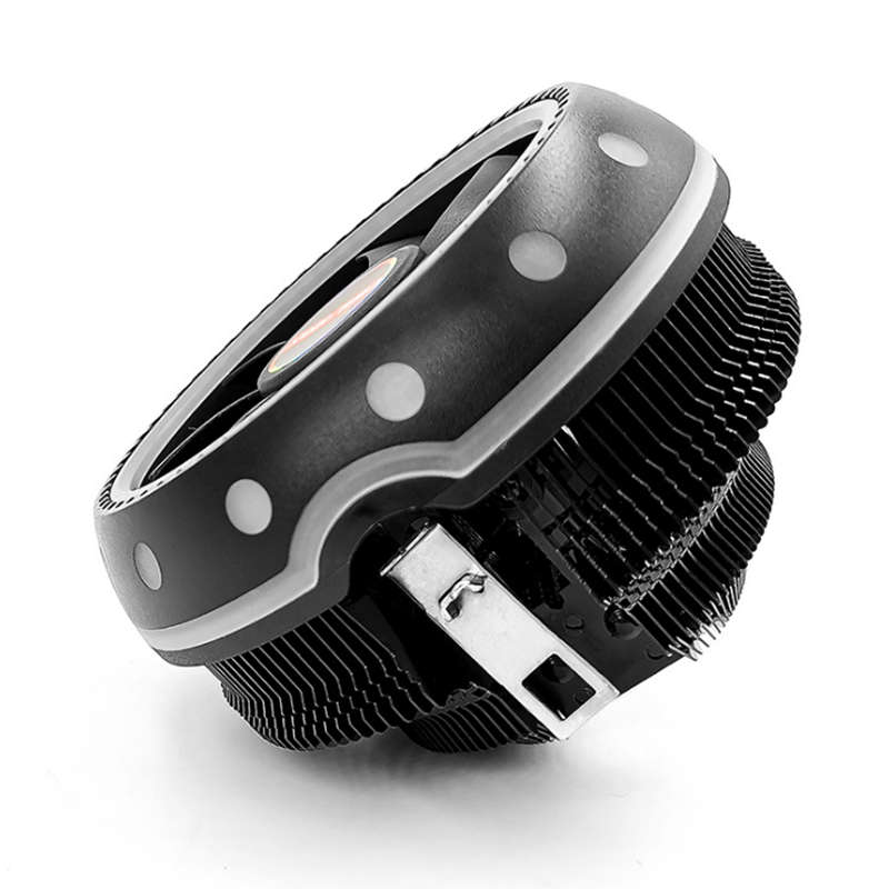 Coolmoon DC 12V 3Pin UFO Colorful Backlight 100mm CPU Cooling Fan PC Heatsink