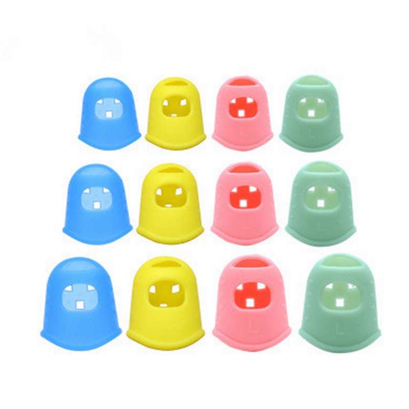 6pcs Silicone Guitar Finger Protector Finger Guards for Ukulele Guitar Practicing