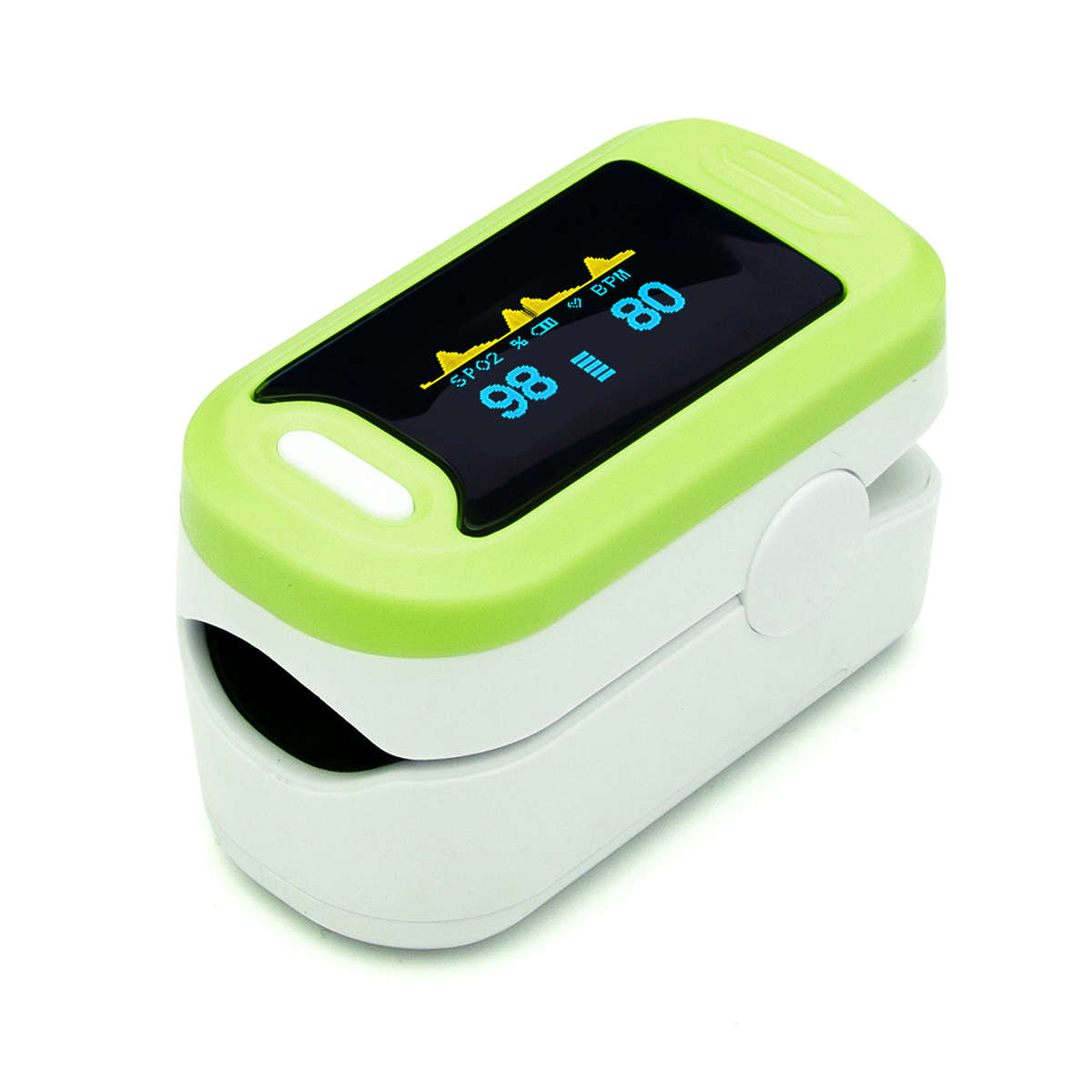 OLED Display Fingertip Pulse Oximeter Pulse Oximeter Finger Oximetry SPO2 Blood Oxygen Saturation Mo