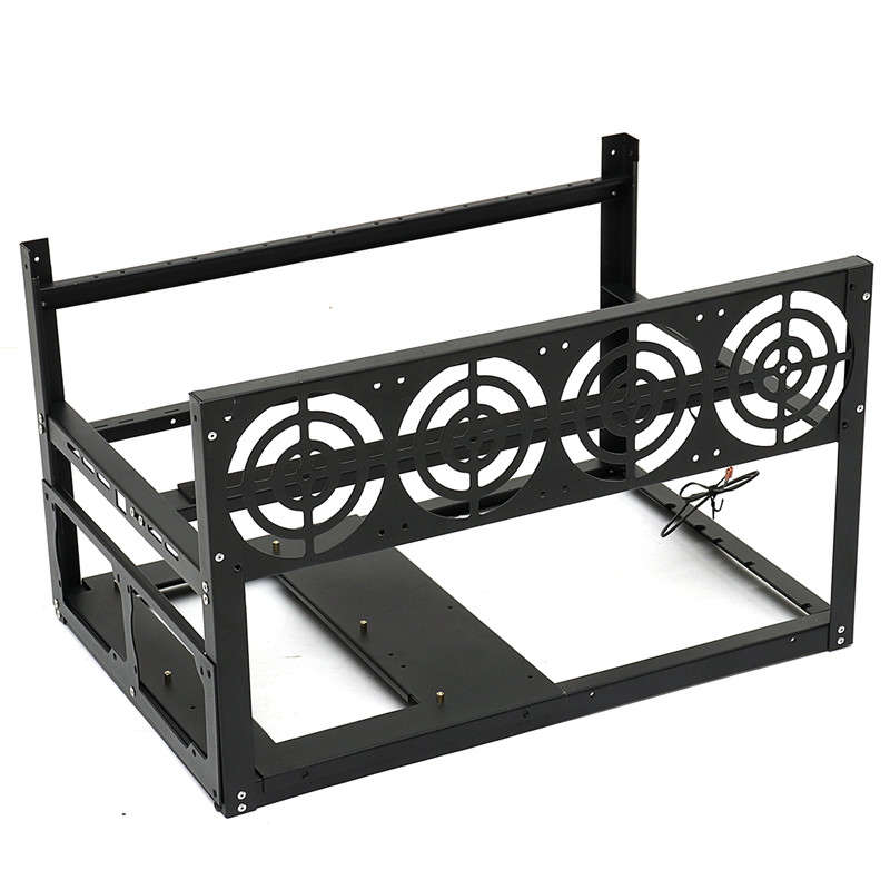 Aluminum 8 GPU Mining Frame Case Open Air Mining Rig Frame Case