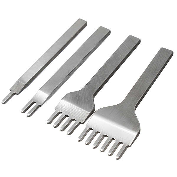 New 1 2 4 6 prong 6mm Leather Craft Punch Stitching Hole Punches Tools