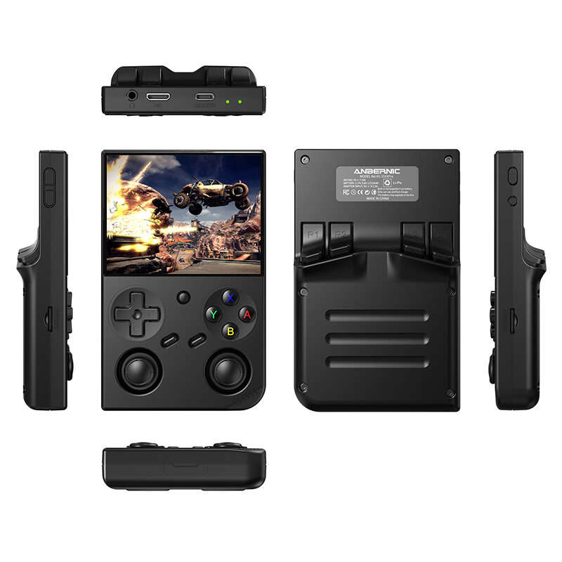 White - [64G] ANBERNIC RG35XX Pro Linux System Handheld Game Console Built-in 4000+ Games 3.5-inch I