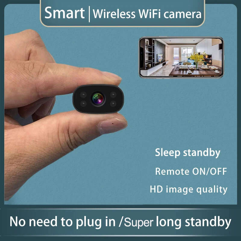 M2 Mini Wireless WiFi Remote Monitor Camera Smart Sleep Standby Long Battery Life Remote Wake-up APP