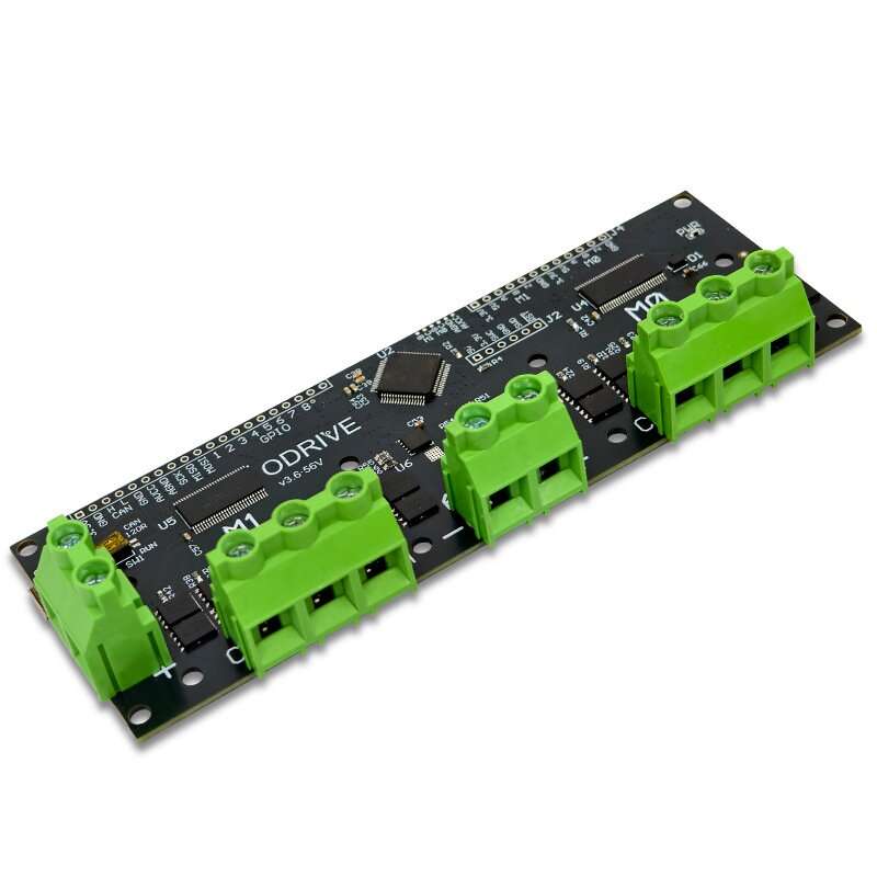 Black - ODrive V3.6 FOC-BLDC Motor Controller Dual Motor 56V 60A High Performance ARM Cortex M4 Enco