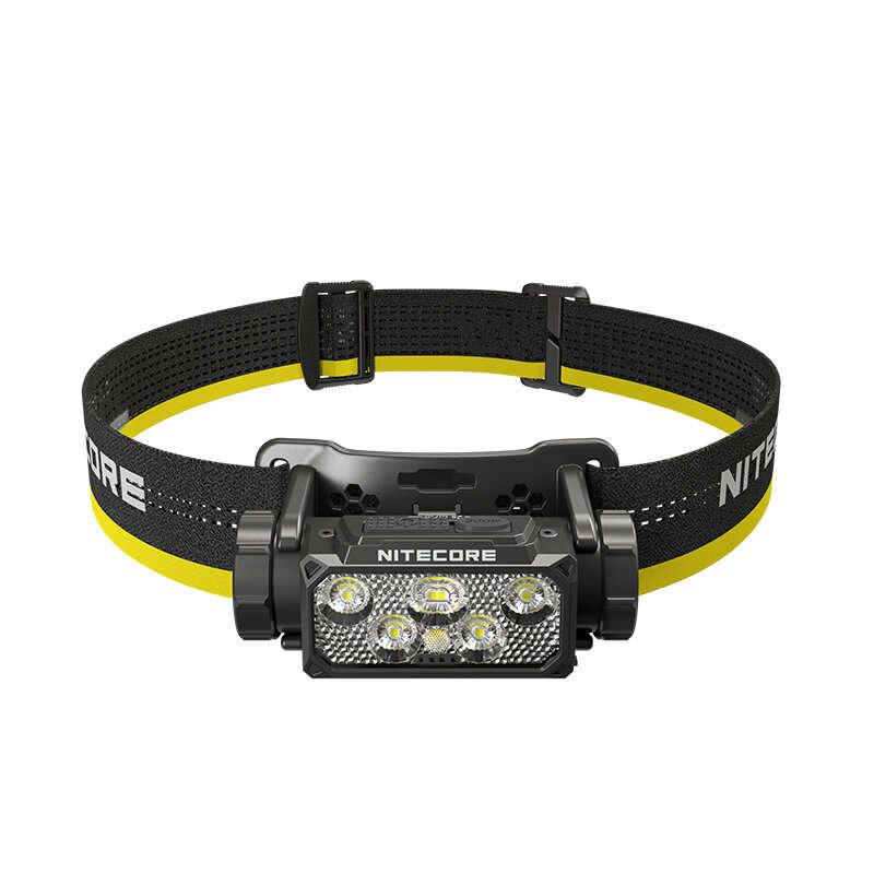 Black - NITECORE HC60 UHE Headlights USB-C Rechargeable 1600Lumens 6 x NiteLab UHE LEDs Headlamp Bui