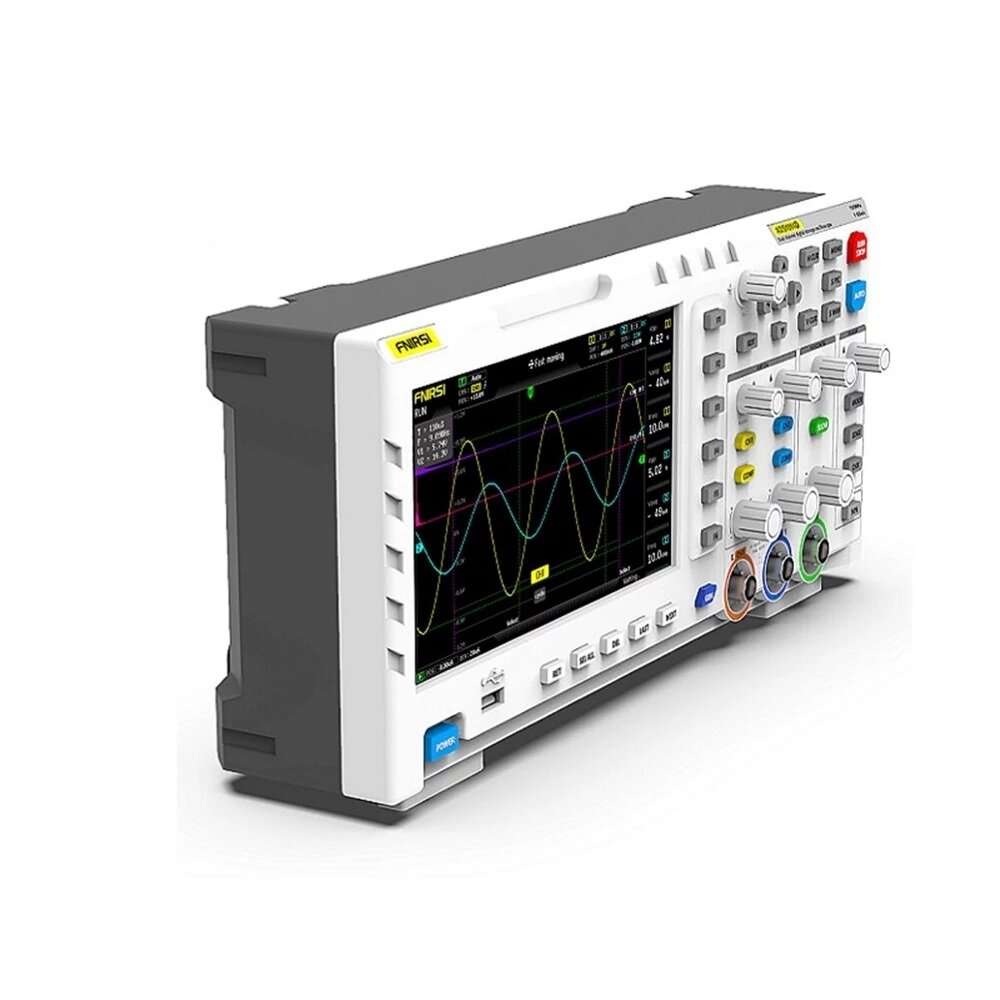 FNIRSI-1014D 7 Inch TFT LCD Display Screen 2 In 1 Dual Channel Input Storage Oscilloscope Digital Si