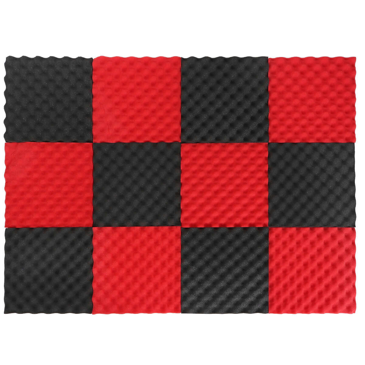 12Pcs Sound-Proof Foam Tile Acoustic Studio Board Set To Cover The Sound