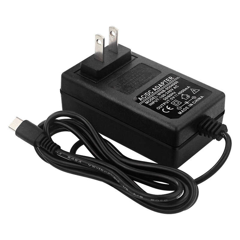 EU Plug - Orange Pi 5V 4A Power Adapter 20W USB Type-C Power Supply EU US UK Plug for OPI 5/5B/4 LTS