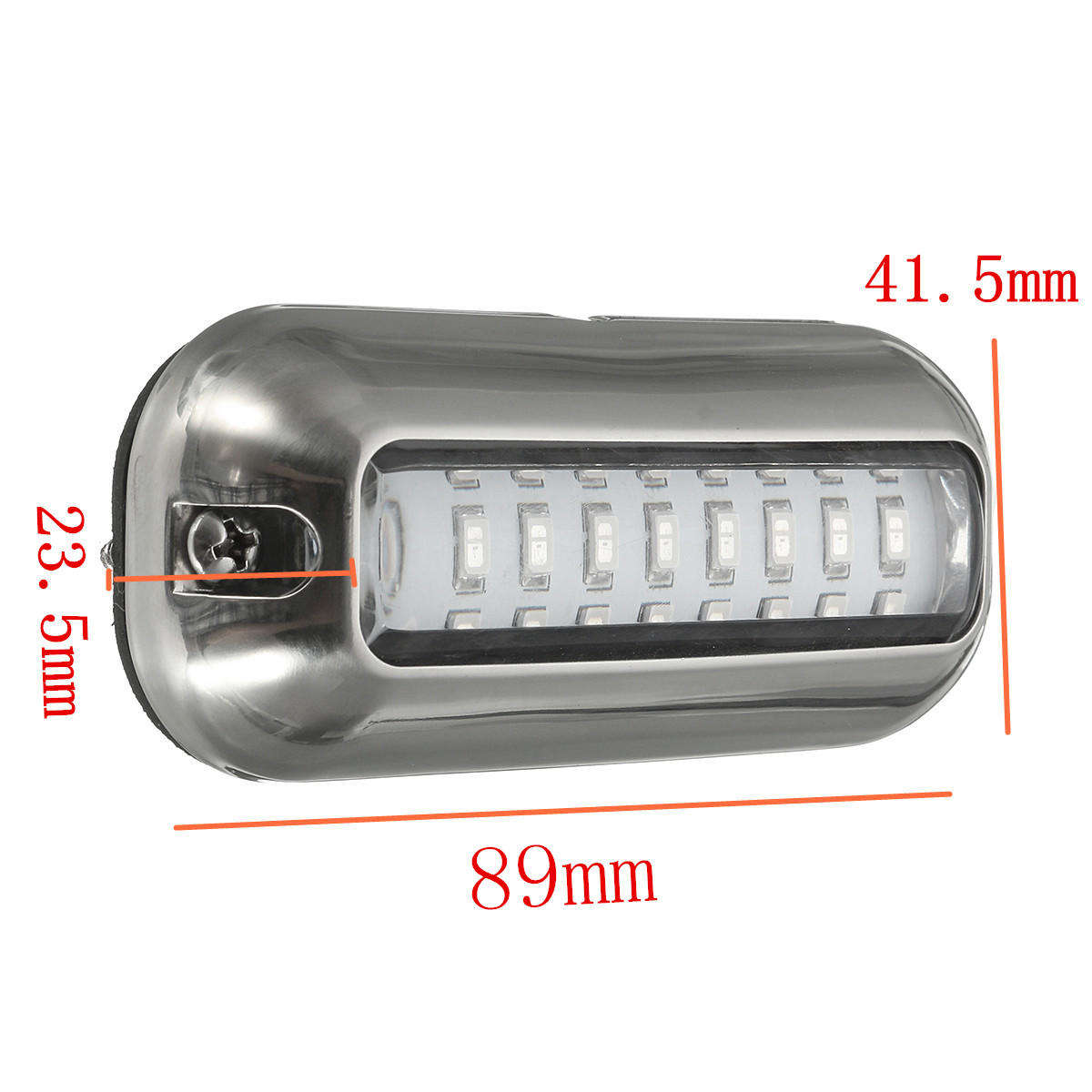 12V 50W 27Led 316 Stainless Steel Boat Transom Lamp Underwater Pontoon Marine Lights For Boat