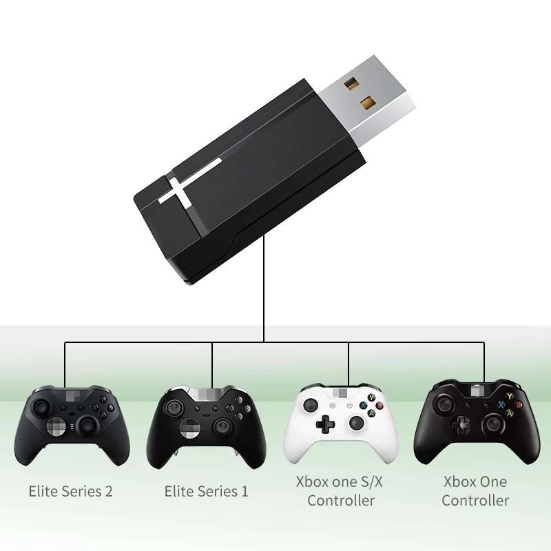 AOLION USB Wireless 2.4G Receiver Adapter for XBOX One Elite Series Slim Game Controller Gamepad Tra