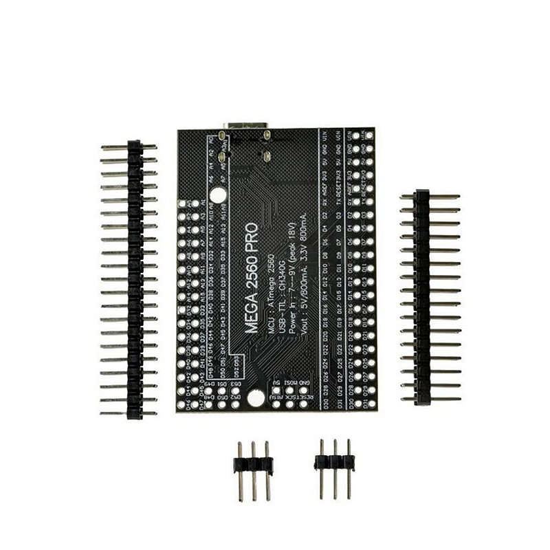 Type-C - Mega2560 Mega 2560 Pro MINI 5V (Embed) CH340G ATmega2560-16AU Micro/Type-C with Male Pinhea