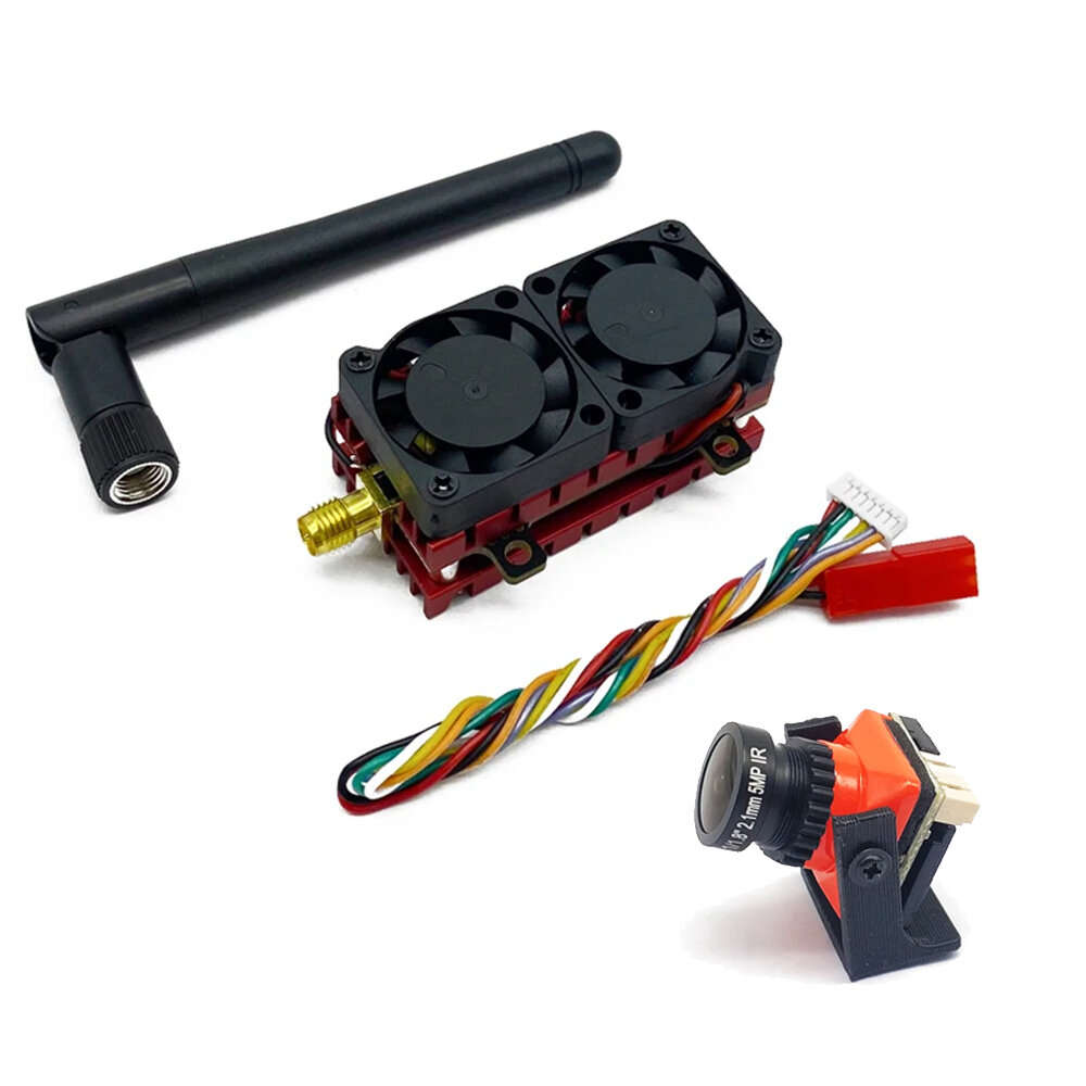 1 Set - SLONWAKE 4.2W FPV System 5.8GHz 48CH FPV Transmitter VTX with B19 1/3" CMOS 1500TVL FPV Came