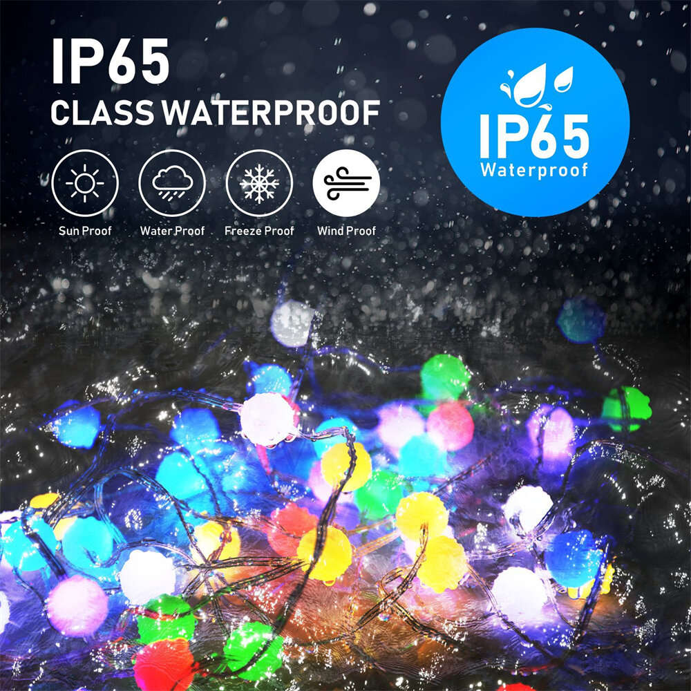 10M - RSH Smart Tuya Wifi Bluetooth LED Light String IP65 Waterproof for Halloween Christmas Party F