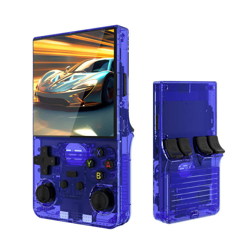Red - R39 MAX 128G Handheld Game Console 4-Inch HD Screen RK3326 30+ Emulators 40000+ Games for PSP