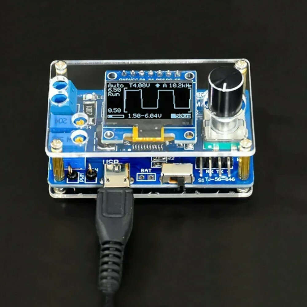Parts + shell - DIY Mini Digital Oscilloscope Kit STC8K8A Microcontroller Electronic Soldering Pract