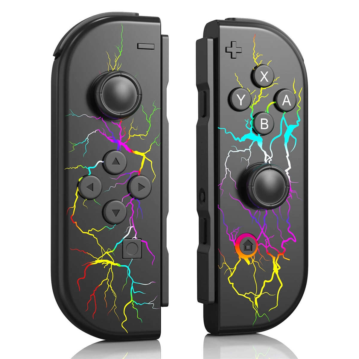 Starry Gray - NS01 Left and Right Handles for Switch RGB Joycon Game Controller NS bluetooth Host Ha