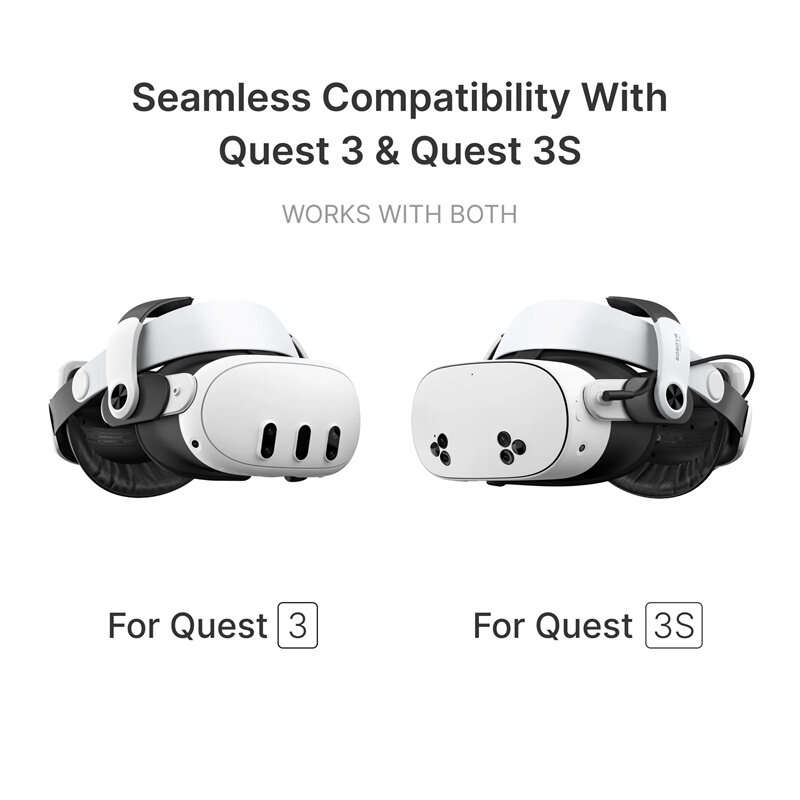 White - BOBOVR M3 Pro Battery Pack Head Strap for Quest 3 & 3S