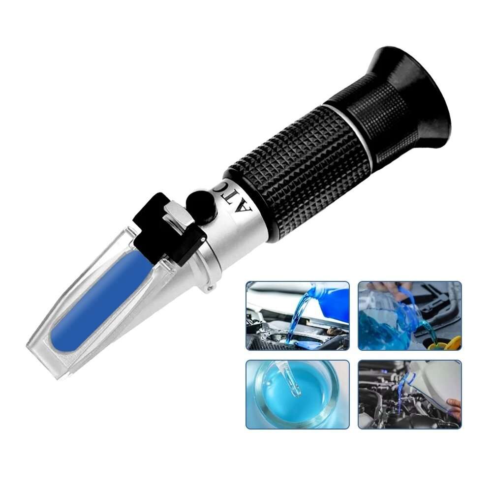 4 in 1 Car Automotive Refractometer Antifreeze Battery Fluid Refractometer Glass Freezing Point Wate