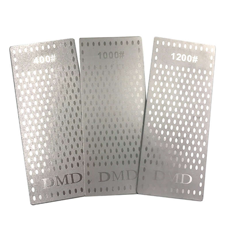 3PCS Diamond Sharpening Stone Single-Sided 400 1000 1200 Grit Versatile Use Kitchen Garden Woodworki
