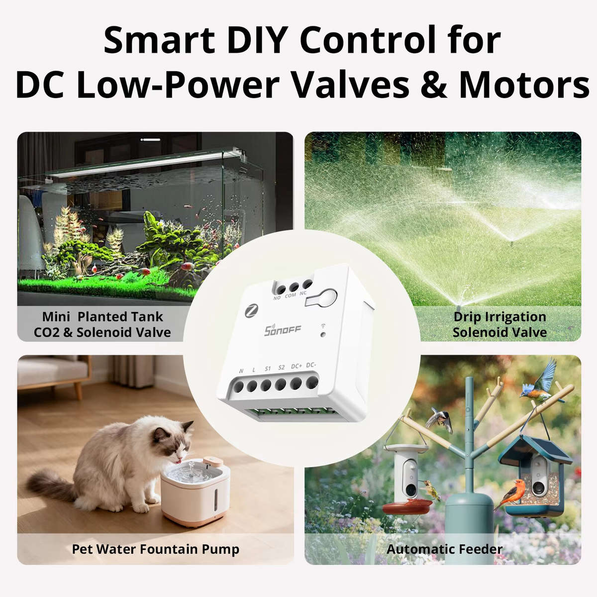 MINI-ZBD ZigBee - SONOFF MINI-ZBD MINI Dry Zigbee3.0 Dry Contact Smart Switch Output with NO/NC Supp